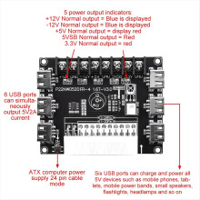 Conector adaptor modul placă de alimentare ATX cu 24 de pini/20 de pini