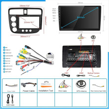 2G+64G Android 13 9-Zoll Autoradio mit kabelloser CarPlay-Funktion für 2001-2005,B