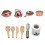 1/12 Dollhouse Mini Kitchenware -munakontrolleri lusikkakeramiikkateline settiin 2
