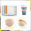 Conjunto de 3 capas de silicone para caneca, 3 espessuras compatíveis com sublimação. 3