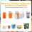Conjunto de 3 capas de silicone para caneca, 3 espessuras compatíveis com sublimação. 6