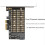 PCIE 4.0 til M2/M.2 adapter M.2 SSD NVME/M2 M2 PCI-E kort M-nøgle +B 6