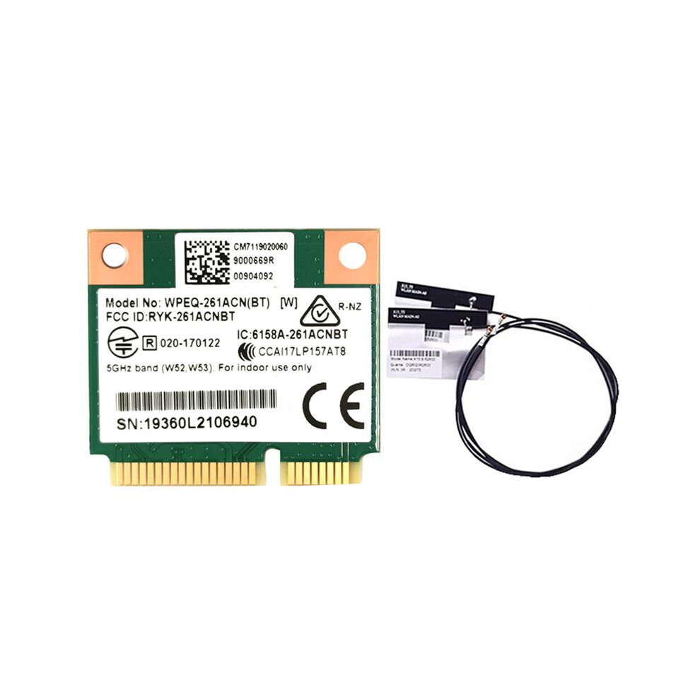 QCA6174 WPEQ-261ACN(BT) WIFI Card+2XAntenna 802.11AC 867M Bluetooth 4.-image-OPC-PMMZQCF-NEW