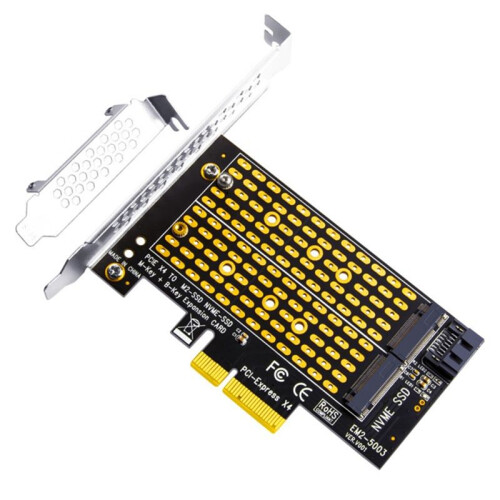 PCIE 4.0 til M2/M.2 adapter M.2 SSD NVME/M2 M2 PCI-E kort M-nøgle +B 2