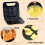 Animal Mini WaffleMaker 6 Shaped Pancakes Breakfast Machine Non-Stick 6