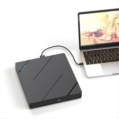 Εξωτερικός δίσκος οπτικών δίσκων CD DVD RW 7 σε 1 USB3.0 Type-C με θήκη τύπου εγγραφής 2