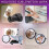 Pacote com 4 porta-moedas sublimáveis em branco, com zíper. 5