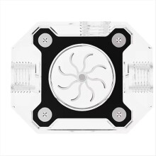 PC Vandkølingsflowmåler Arcylic + Impeller Aluminium Metal Armor G1/