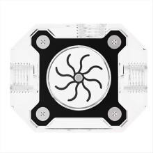 PC Vandkølingsflowmåler Arcylic + Impeller Aluminium Metal Armor G1/