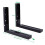 2Pcs Microwave Black Wall Mounting Holder Brackets With Extendable Arm 7