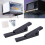 2Pcs Microwave Black Wall Mounting Holder Brackets With Extendable Arm 11