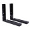 2Pcs Microwave Black Wall Mounting Holder Brackets With Extendable Arm 4