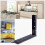 2Pcs Microwave Black Wall Mounting Holder Brackets With Extendable Arm 9