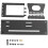 PCI-E Riser PC Grafikkort Universel Vertikal Kickstand Base 2/3 Slo 5