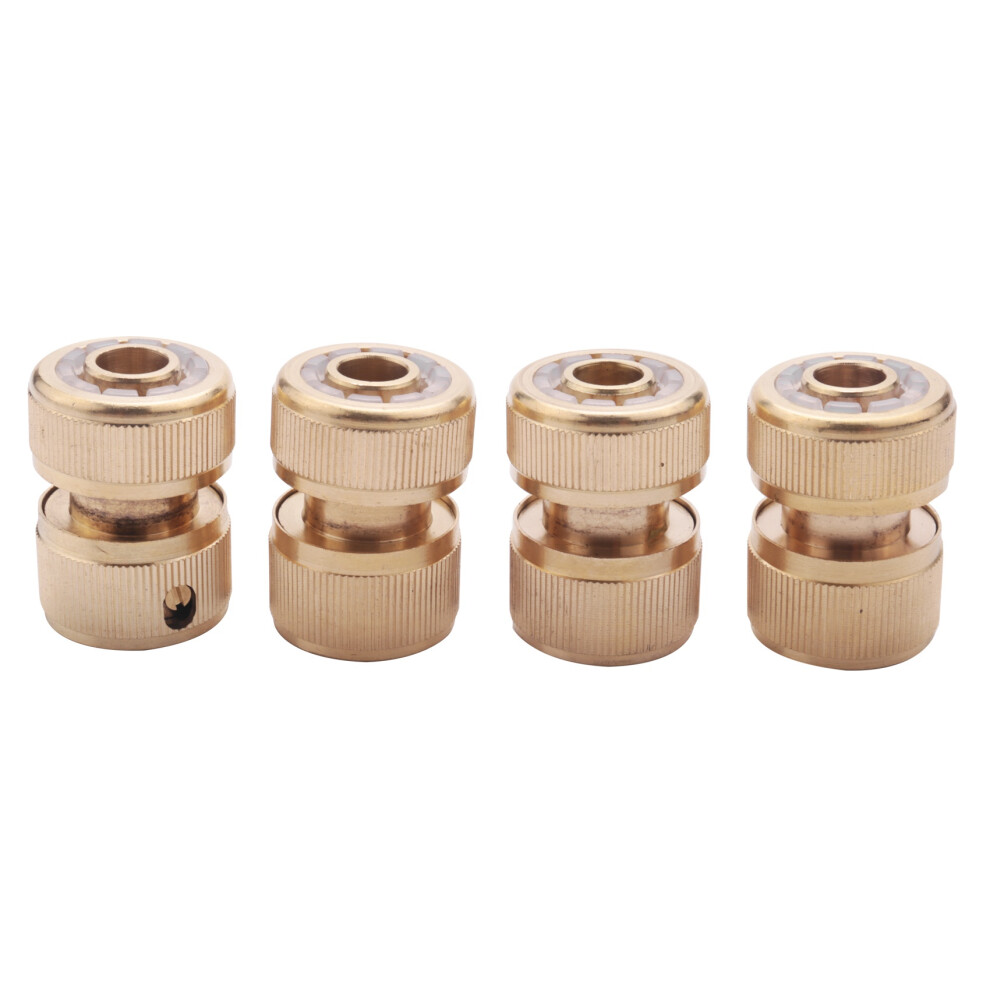 4 Pc Brass Hose Connector End Quick Connect Fitting 1/2 inch Pipe for-image-OPC-PMMZWJ9-NEW