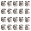 20 τεμάχια 624ZZ 4mm x 13mm 5mm θωρακισμένα ακτινικά ρουλεμάν από ανθρακούχο χάλυβα 2