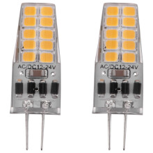 10 stk. G4 LED-pære AC/DC 12V-24V 3W lys 20LED 360 graders strålevinkel 2835SMD R