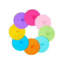 Conjunto de 8 Tampas de Silicone para Copos e Canecas com Vedação Hermética Antipoeira