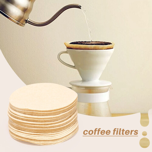 600 Stück Ersatzpapierfilter, runde Kaffeemaschinenfilter, Einwegfilter 2