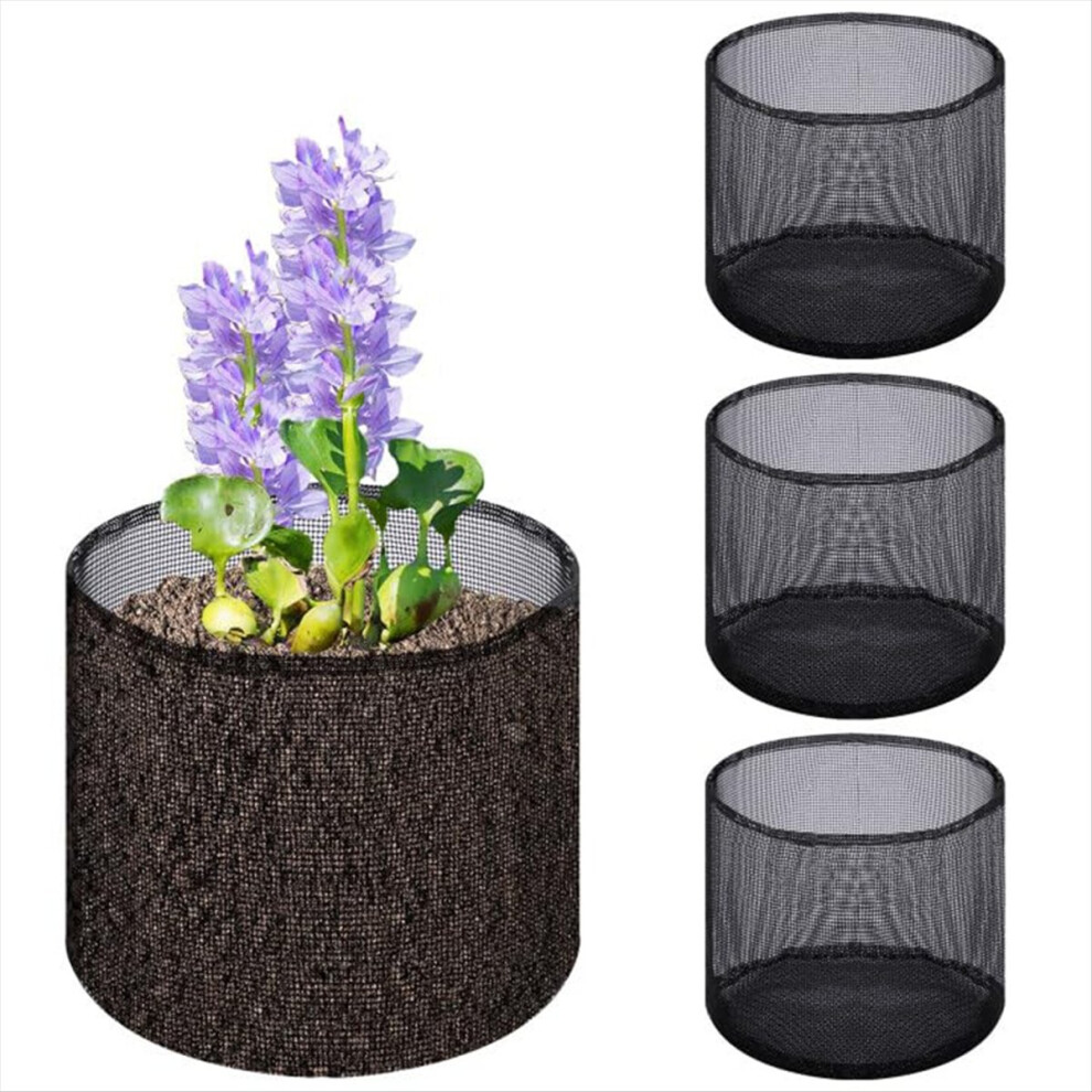 4 Pcs X Aquatic Planting Bags - Reusable Mesh Water Garden Pond Plant-image-OPC-PMN258F-NEW