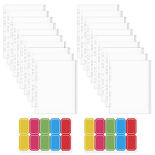 20er-Pack A4-Ordner, wasserdichte PVC-Ordner mit Reißverschluss, 11 Löcher, lose