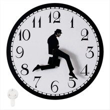Walks-seinäkello, hassu Walk-seinäkello, mielenkiintoinen kello makuuhuoneeseen ja keittiöön