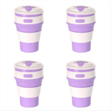 Copo de viagem dobrável de silicone leve - copo para camping, copo para água para adultos