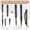 Σετ 12 τεμαχίων Paracord- Knotter Tools Stitch από ανοξείδωτο ατσάλι Marlinspike 9