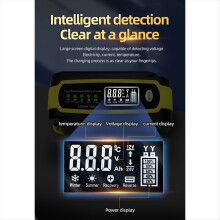 Automatisches 12V/10A 24V/5A Autobatterieladegerät mit intelligenter Impulsreparatur und Wartung