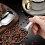 Rostfritt stålskopa, måttskopa för malet kaffe, set med espressobönor M 6