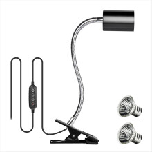 EU-Stecker, 50-W-Halogenlampe inklusive, Wärmelampe für Reptilien-Aquarien