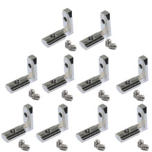 20 bucăți suport de îmbinare pentru conector de colț interior în formă de L cu slot T