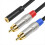 3,5 mm til lydkabel hun-han Y-splitteradapter til telefon 4