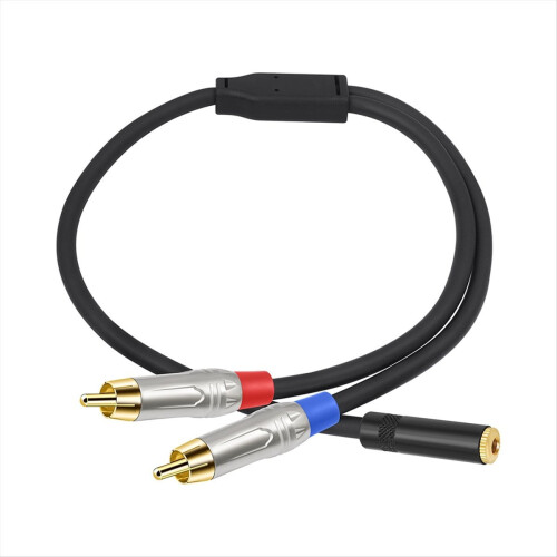 3,5 mm til lydkabel hun-han Y-splitteradapter til telefon 1