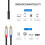 3,5 mm til lydkabel hun-han Y-splitteradapter til telefon 7