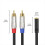 3,5 mm til lydkabel hun-han Y-splitteradapter til telefon 3
