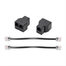 st RJ11 telefonkabeldelare 15 cm 6P4C 2-portars adapter