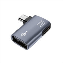 Adattatore OTG da 2 pezzi per Fire con angolo di 90 gradi da sinistra/destra da Micro-USB a USB