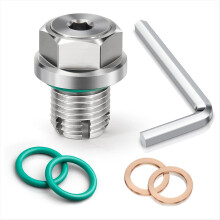 Dop de golire ulei Piggyback supradimensionat M14.1-1.5 x 15 mm, oțel inoxidabil