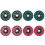 Conjunto de 8 discos de lixa de fibra de nylon de 4 polegadas, nas cores vermelha e verde, com grãos sortidos. 1