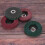 Conjunto de 8 discos de lixa de fibra de nylon de 4 polegadas, nas cores vermelha e verde, com grãos sortidos. 11
