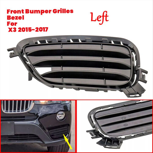 Frontstoßstangen-Frontgrillblende für X3 2015-2017 Nebelscheinwerfer Windabweiser 2