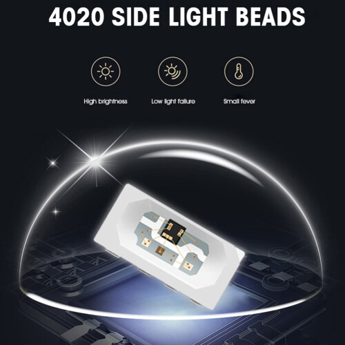 100 puces LED SK6812 SIDE-A pour éclairage latéral SMD 4020 RGB. 2