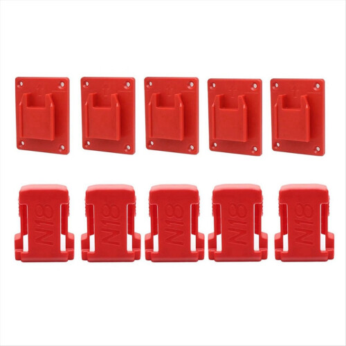 Support mural pour outils à batterie 18 V, support de perceuse rouge M8 avec vis 1