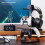 Controllerholder til headset, 3 niveauer, justerbar akryl gaming til U 4