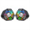 USB Wired Computer Speaker Multimedia Subwoofer Colorful Lighting Effe 2