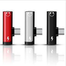 2-in-1 Type C-adaptersplitter voor het opladen van 3,5 mm audiokoptelefoon Ja
