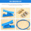 Για σωλήνες PTFE Bowden XS Series 1M και κοπτικό σωλήνων 3D εκτυπωτή 1,75mm 6