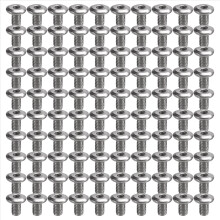 100 buc M6 șuruburi hexagonale cu cap ultra-subțire, filet plat mare, lungime 10 m