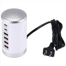 65W USB snellader HUB Snel opladen QC3.0 Multi 6-poorts Type C PD Cha